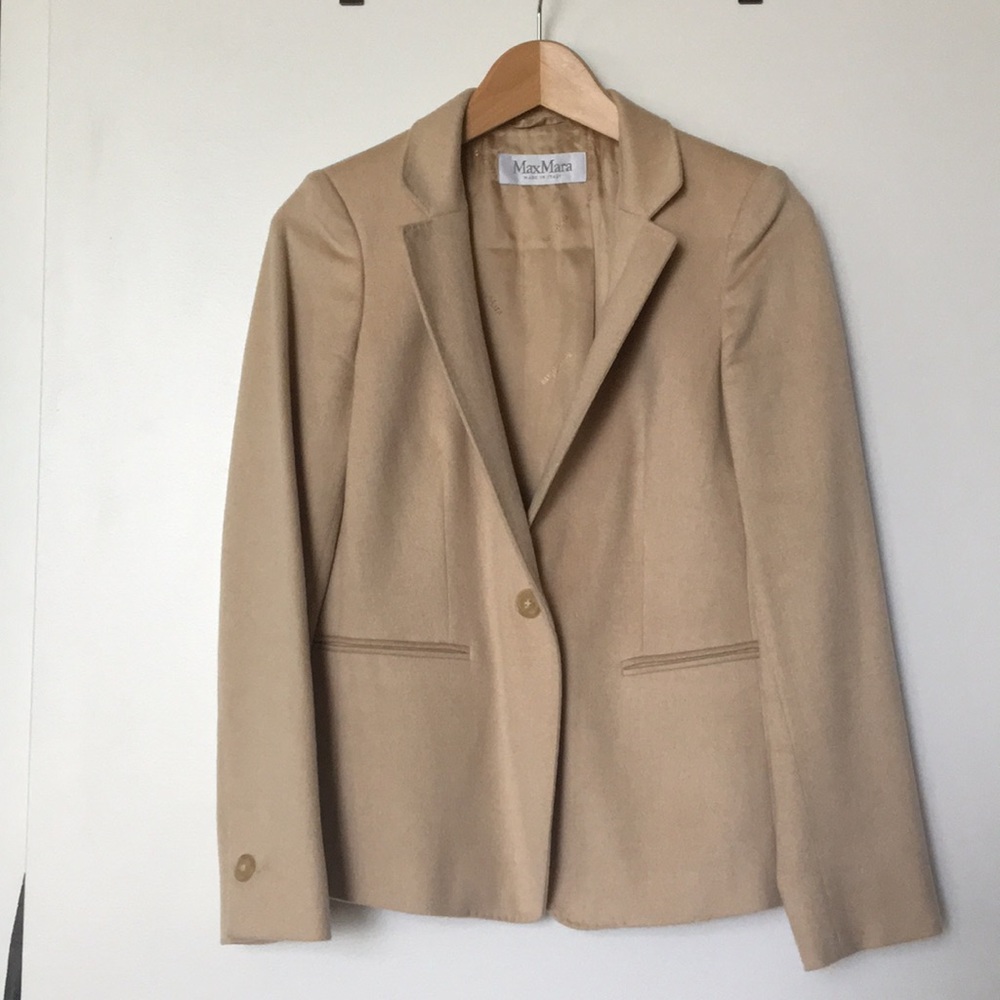 Max Mara women’s camel blazer